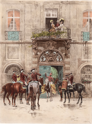 The Serenade
from the painting by C. Delort